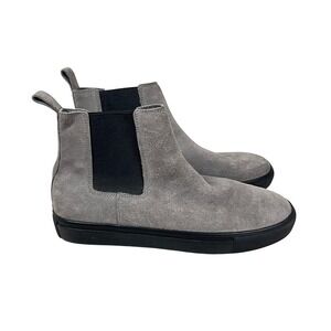 Steve Madden Mens 9 Genuine Leather Suede Chelsea Boots Slip On